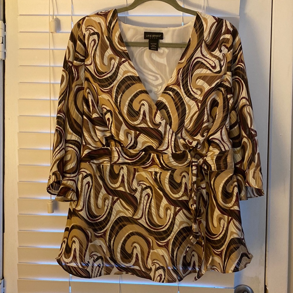 Lane Bryant Women’s career Work Blouse Top.